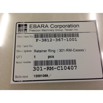 EBARA F-3812-367-1001 Retainer Ring(301-RM-Cxxxxx)